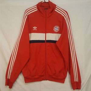 Adidas Retro FC Bayern Munchen Track Jacket Top